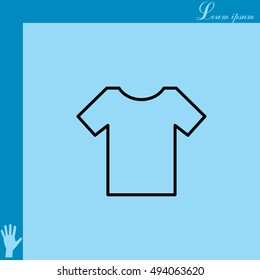 Vector Blank Tshirt Icon Symbol