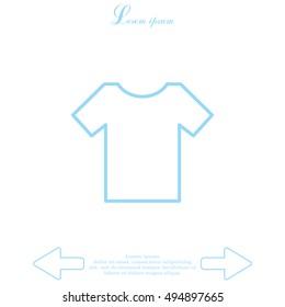 Vector Blank Tshirt Icon Symbol