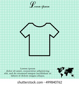 Vector Blank Tshirt Icon Symbol