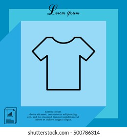 Vector Blank Tshirt Icon Symbol