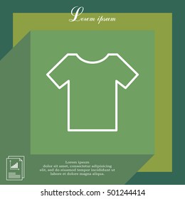 Vector Blank Tshirt Icon Symbol