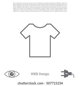 Vector Blank Tshirt Icon Symbol