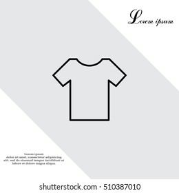 Vector Blank Tshirt Icon Symbol