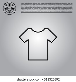 Vector Blank Tshirt Icon Symbol
