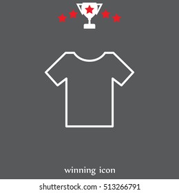Vector Blank Tshirt Icon Symbol