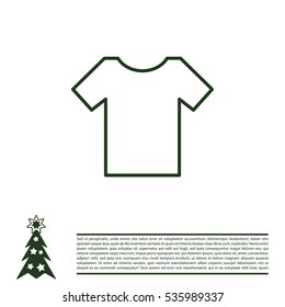 Vector Blank Tshirt Icon Symbol
