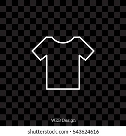 Vector Blank Tshirt Icon Symbol