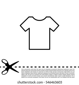 Vector Blank Tshirt Icon Symbol