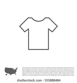 Vector Blank Tshirt Icon Symbol