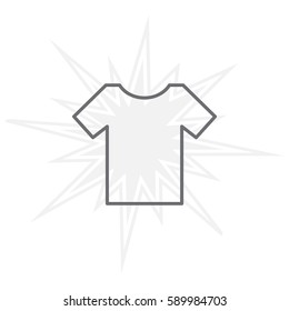 Vector Blank Tshirt Icon Symbol