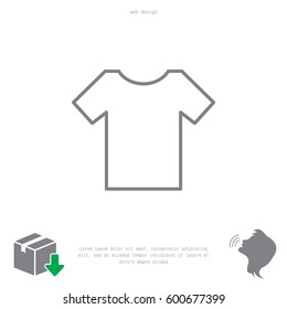 Vector Blank Tshirt Icon Symbol