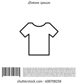 Vector Blank Tshirt Icon Symbol