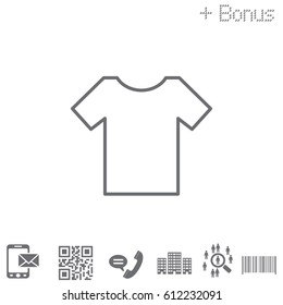 Vector Blank Tshirt Icon Symbol