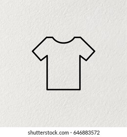Vector Blank Tshirt Icon Symbol