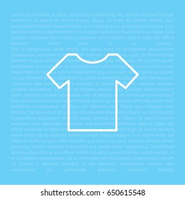 Vector Blank Tshirt Icon Symbol