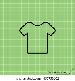 Vector Blank Tshirt Icon Symbol