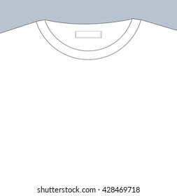 Vector blank t-shirt template. Place for print and text