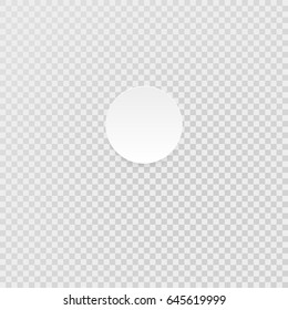 Vector blank white glossy badge or web button.