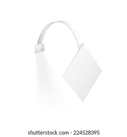 Vector Blank Wobbler with Transparent Strip Isolated on a White Background