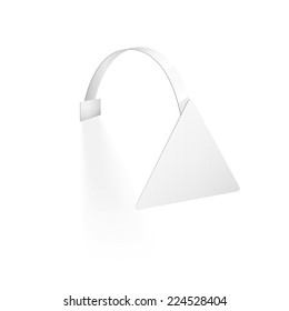 Vector Blank Wobbler with Transparent Strip Isolated on a White Background