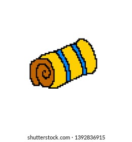 vector blanket concept in pixel art
