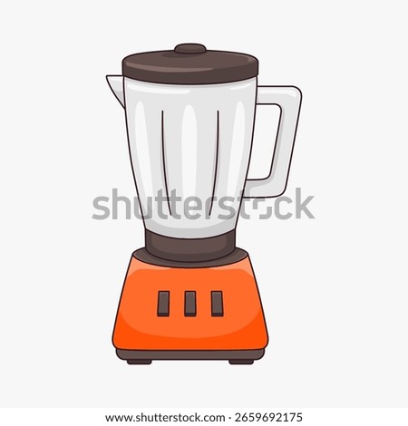 vector blender juicer illustration template