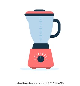Vector blender on an isolated background for cooking. Cooking smoothies and cocktails. Kitchen tool, electric cooking machine. You can put objects inside. Can be used for sites and webbanners.