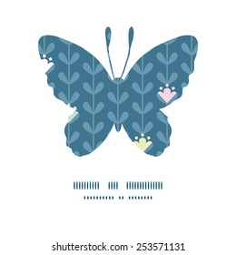 Vinos de soplado vectorial rayas de silueta mariposa marco