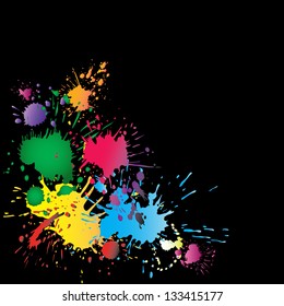 The vector. BLOB brush 	 The vector. Spots of color brushes