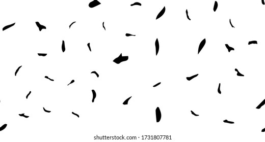 Vector Blob. Dirty Dirt. Leopard Paint Blot. Cheetah Pattern. Monochrome Ink. Black Water Dot. Vector Paint. White Animal Splash. Seamless Fur Splatter. Seamless Cat Texture. Dalmatian Print Pattern