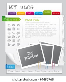 Vector Blog Template