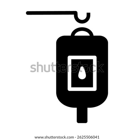 Vector of blood bag. Blood bag icon