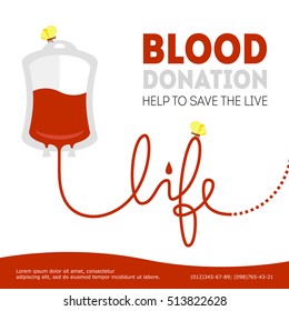 Vector Blood Donation Illustration