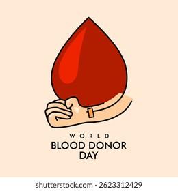 vector blood donor day background template