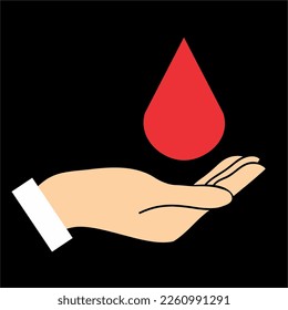 vector de diseño de donante de sangre
