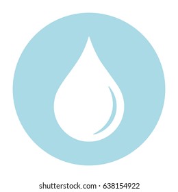 Vector Blood Drop Within A Circle Icon