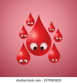 ilustración de la sangre vectorial para donación de sangre, grupo sanguíneo, cáncer de sangre, salud, tratamiento