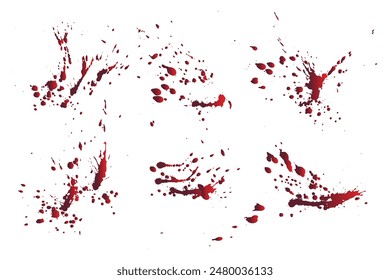 Vector de sangre colección de fondo aislada