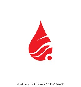 Vector blood logo icon design vector template