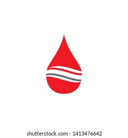 Vector blood logo icon design vector template