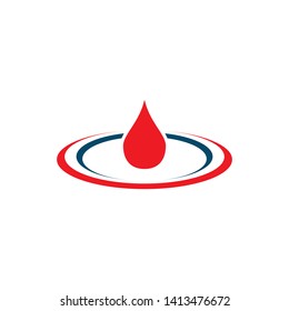 Vector blood logo icon design vector template
