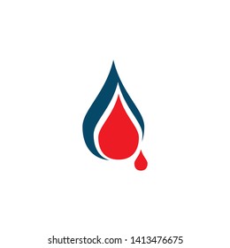 Vector blood logo icon design vector template