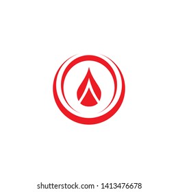 Vector blood logo icon design vector template