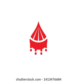 Vector blood logo icon design vector template