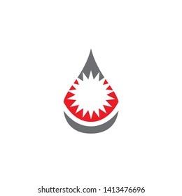 Vector blood logo icon design vector template