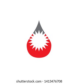 Vector blood logo icon design vector template