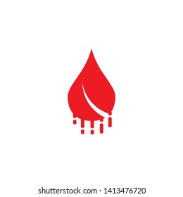 Vector blood logo icon design vector template
