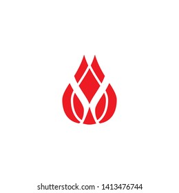 Vector blood logo icon design vector template