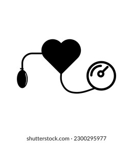 vector blood pressure illustration simple icon on white background..eps