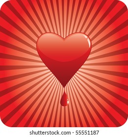 vector bloody heart